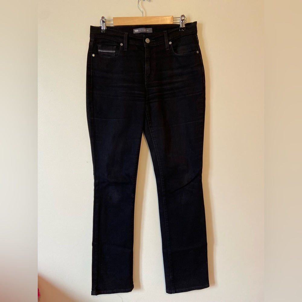 LEVI’S 505 Straight Leg Jeans in Black - Size 6L